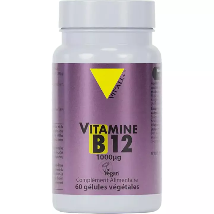 Vitall+ Vitamin B12 Vegan 1000µg 60 vegetarian capsules