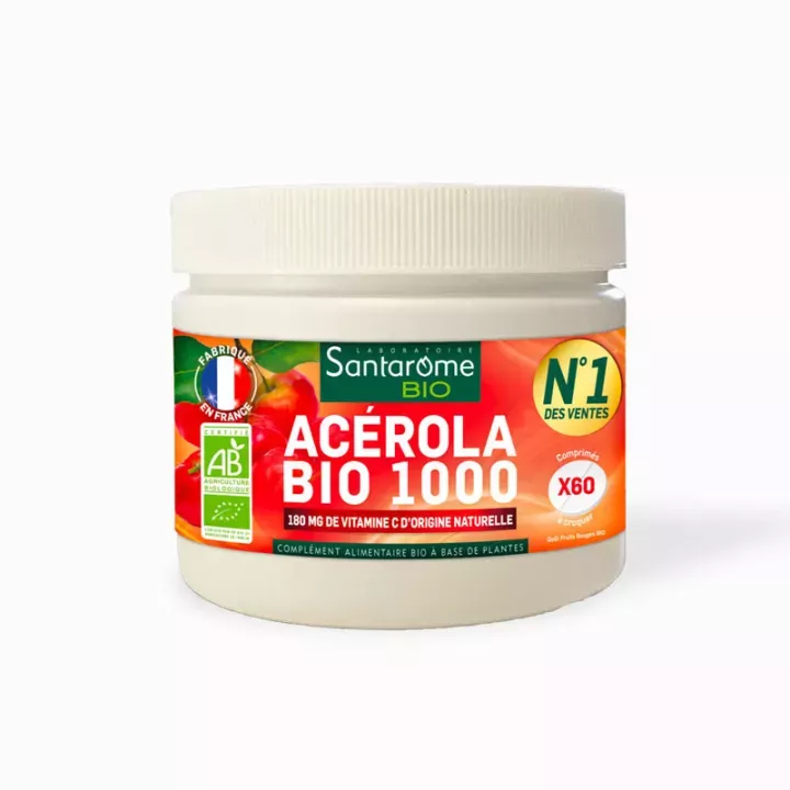 Acerola Bio 1000 Santarome Comprimidos para mastigar