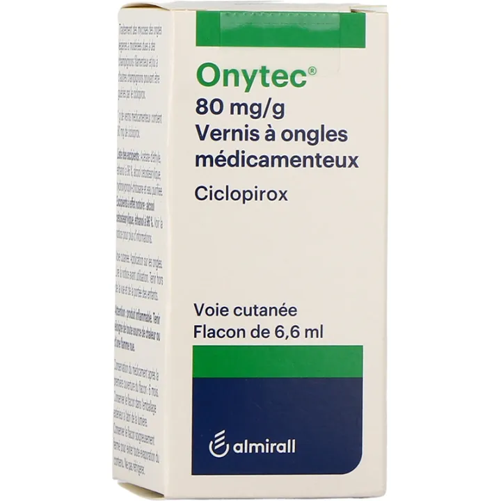 Onytec 80mg/g Vernis à Ongles Médicamenteux 6,6 ml