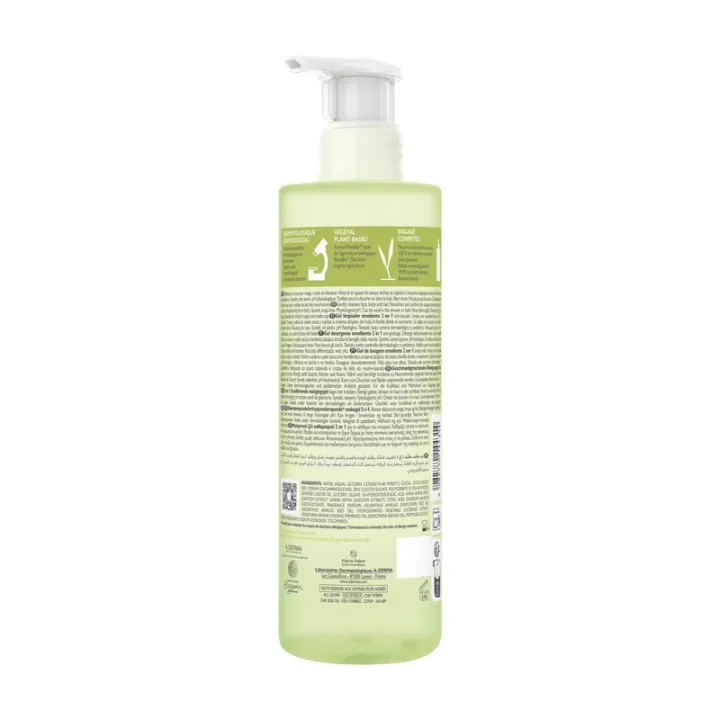 A-Derma Exomega Control Gel de Limpeza Emoliente 2 em 1 500 ml