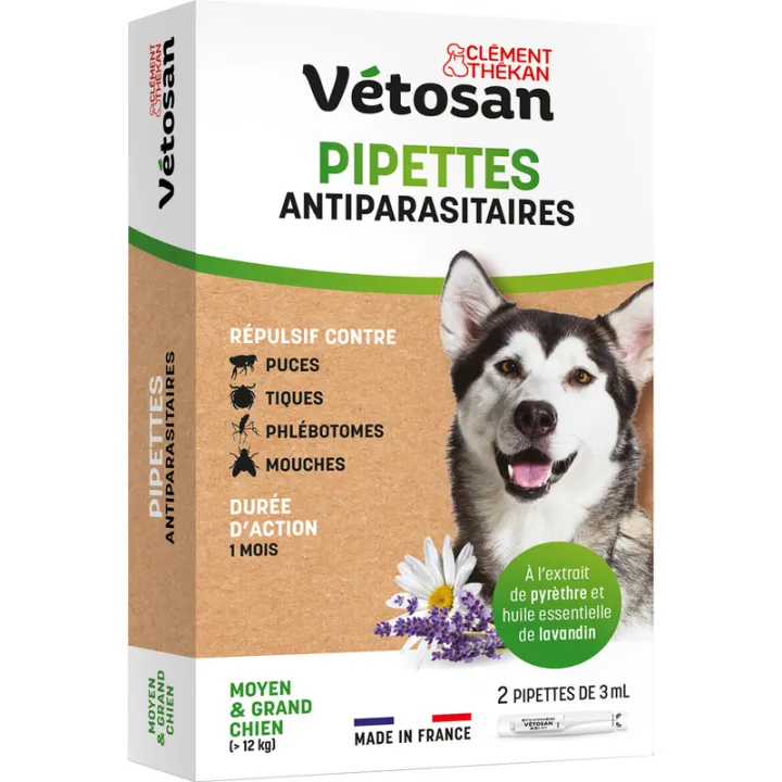 Vetosan Pipeta Antiparasitária para Cães – 2 pipetas