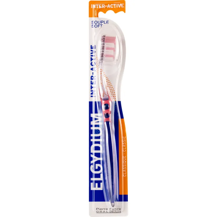 Escova de dentes interactiva macia Elgydium