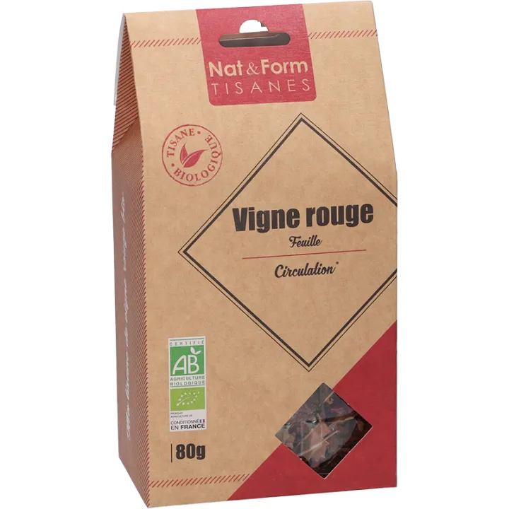 Nat & Form Tisana alle foglie di vite rossa biologica 80 G