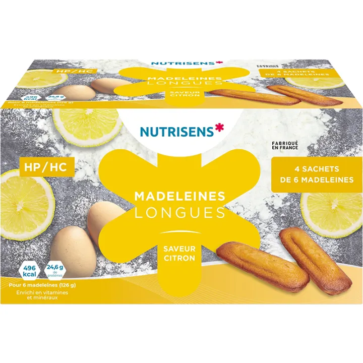 Nutrisens Madeleines Longues HP/HC Dénutrition x24
