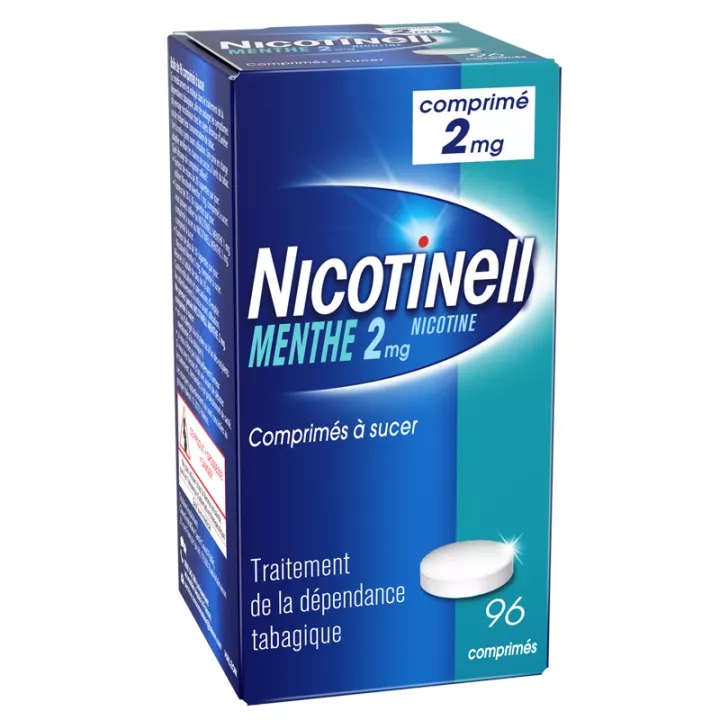 Nicotinell 2 mg Menthe Sevrage Tabagique 96 comprimés à sucer