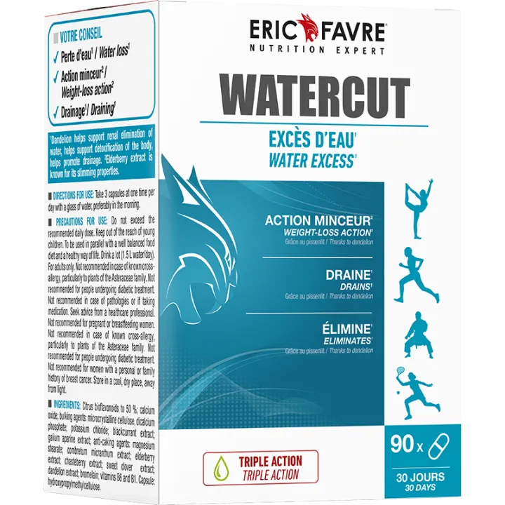Eric Favre WaterCut Exceso de agua 90 cápsulas