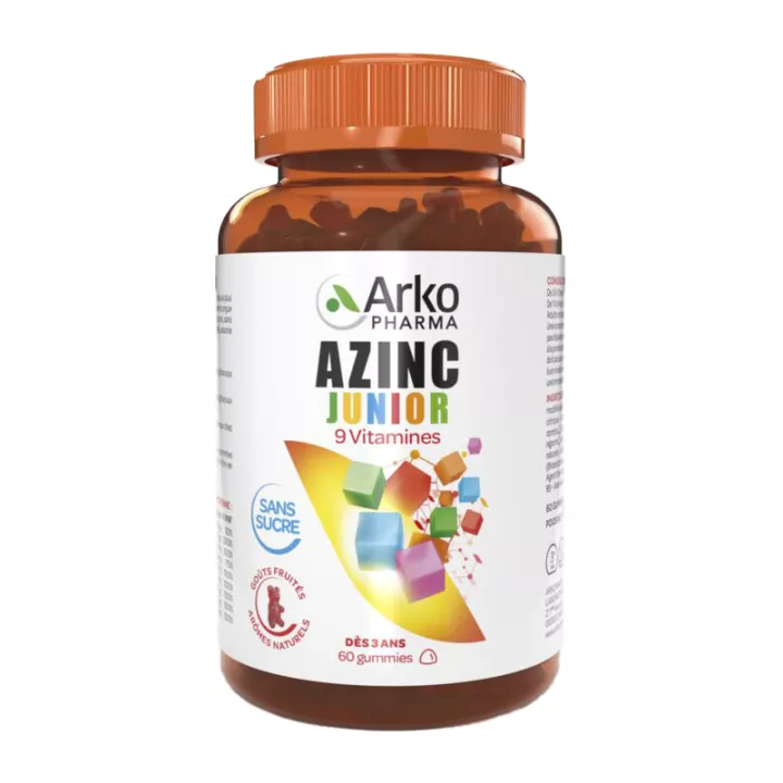 Arkopharma Azinc Junior Multivit Croissance et Vitalité 60 gummies