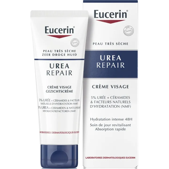 Eucerin UreaRepair Creme Facial com 5% de ureia, 50 ml