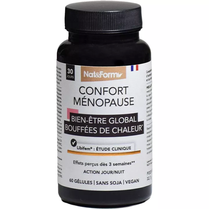 Nat & Form Confort Ménopause Bouffées de Chaleur 60 gélules