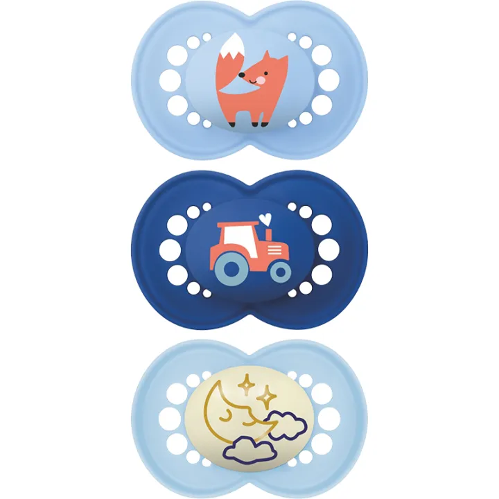 Chupetes Mam Original +18 Meses pack de 3