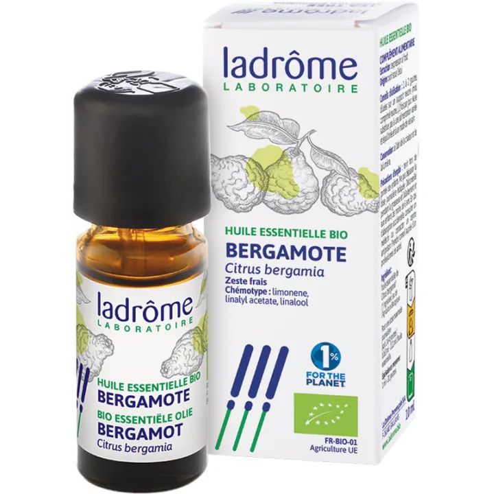 Ladrôme Olio Essenziale Bergamotto Biologico Zest Fresco 10 ml