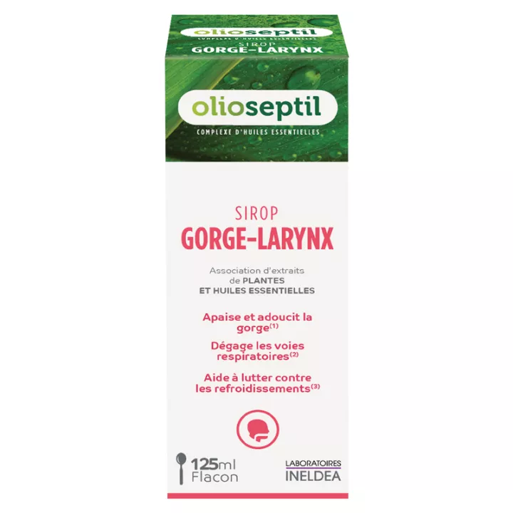 Xarope de garganta Olioseptil - Laringe - complexo de óleos essenciais 125 ml