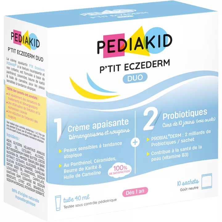Pediakid P'tit Eczederm Duo Crema Lenitiva + Probiotici 