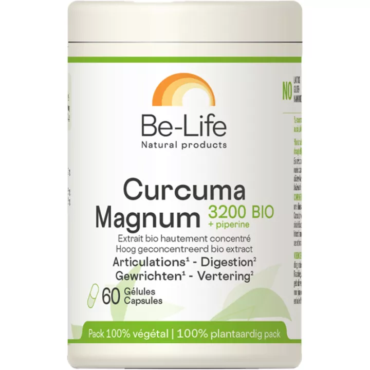 Be-Life Cúrcuma Magnum 3200 Articulação Digestão Biológica
