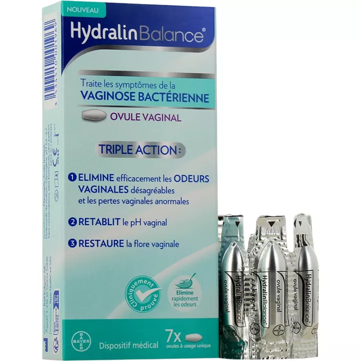 Hydralin Balance Vaginose bacteriana 7 óvulos