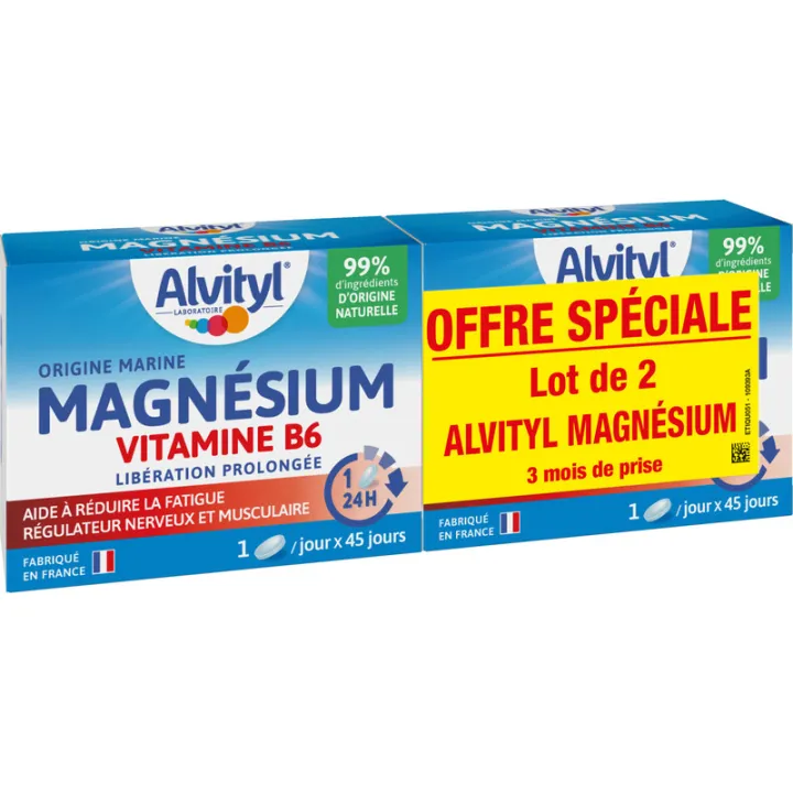 Alvityl Magnésio e Vitamina B6 de libertação prolongada