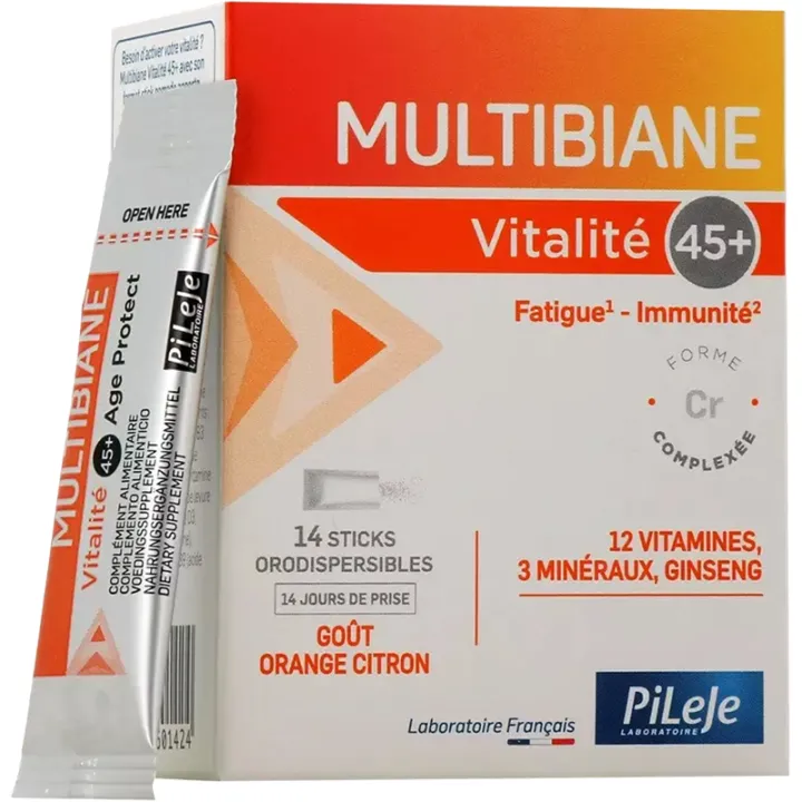 Pileje Multibiane Vitalité 45+ 14 Sticks