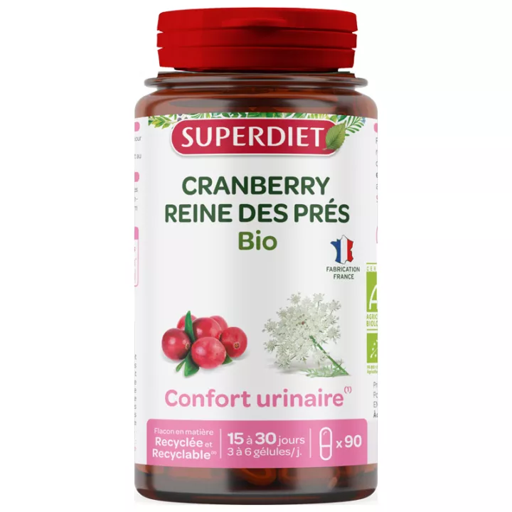 Органические капсулы Superdiet Cranberry Meadowsweet x 90