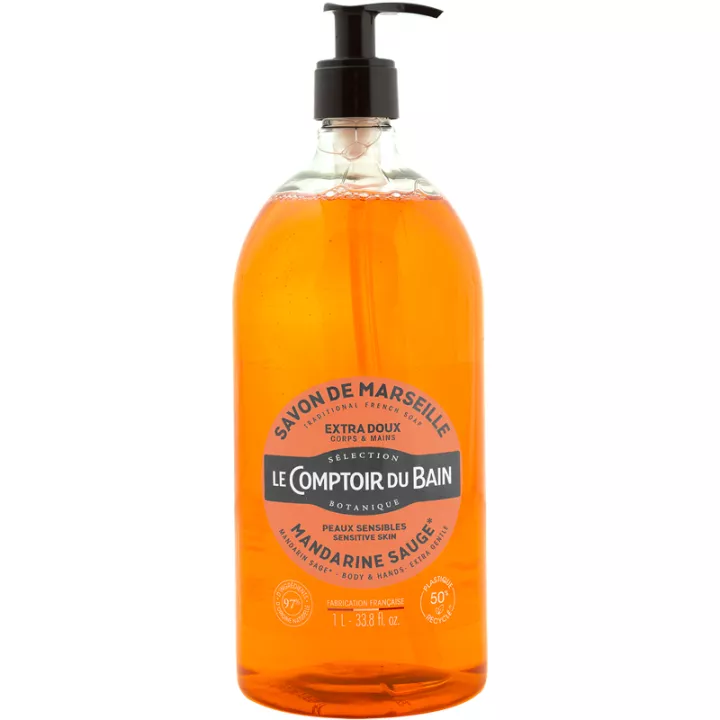 Le Comptoir du Bain Savon de Marseille Extra-Doux Mandarine Sauge
