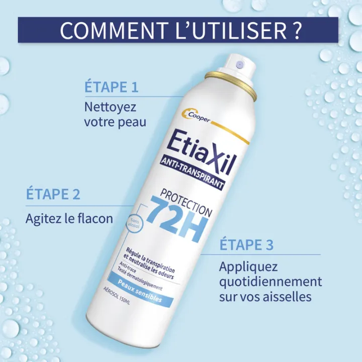 Etiaxil Antitranspirante Protección 72 h para pieles sensibles