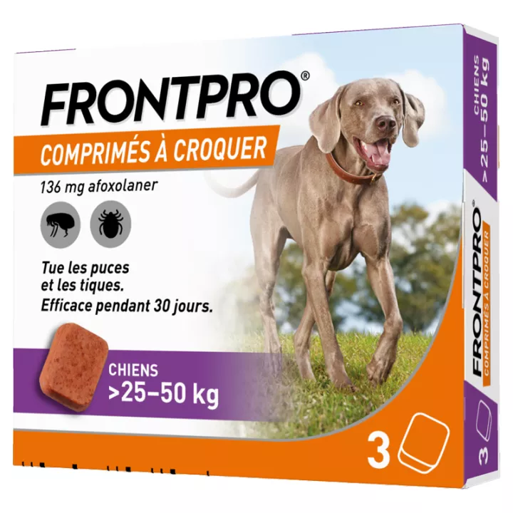 FRONTPRO Afoxolaner 136mg Cane 25-50kg