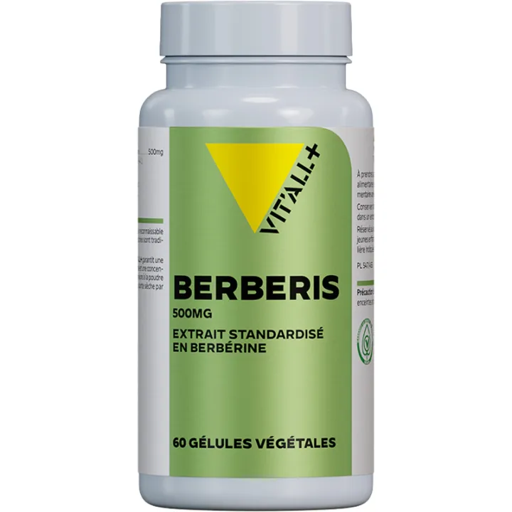 Vitall+ Barberry 500 mg, 60 vegetarian capsules