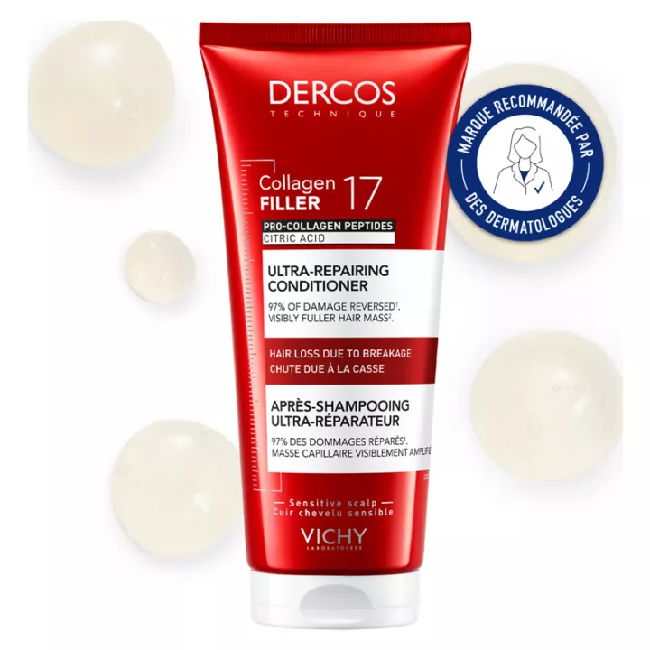 Dercos Collagen Filler 17 Après-Shampooing Ultra-Réparateur 200ml