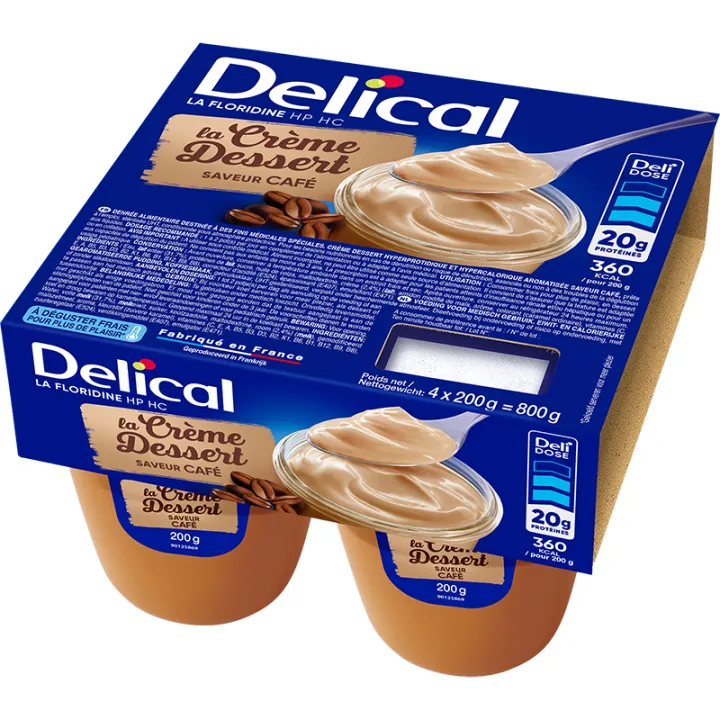 Delical Dessert Creme HP HC La Floridine 4x200g