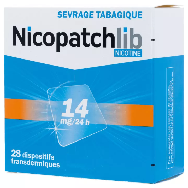 NICOPATCHLIB 14 мг никотина патчи 14 мг / сутки