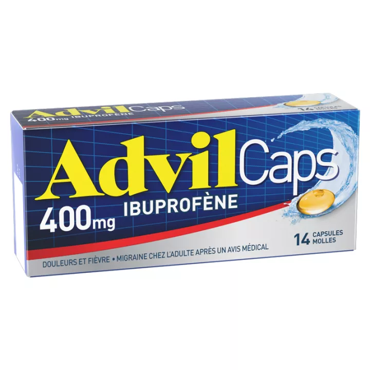 AdvilCaps 400 mg 14 capsules action rapide