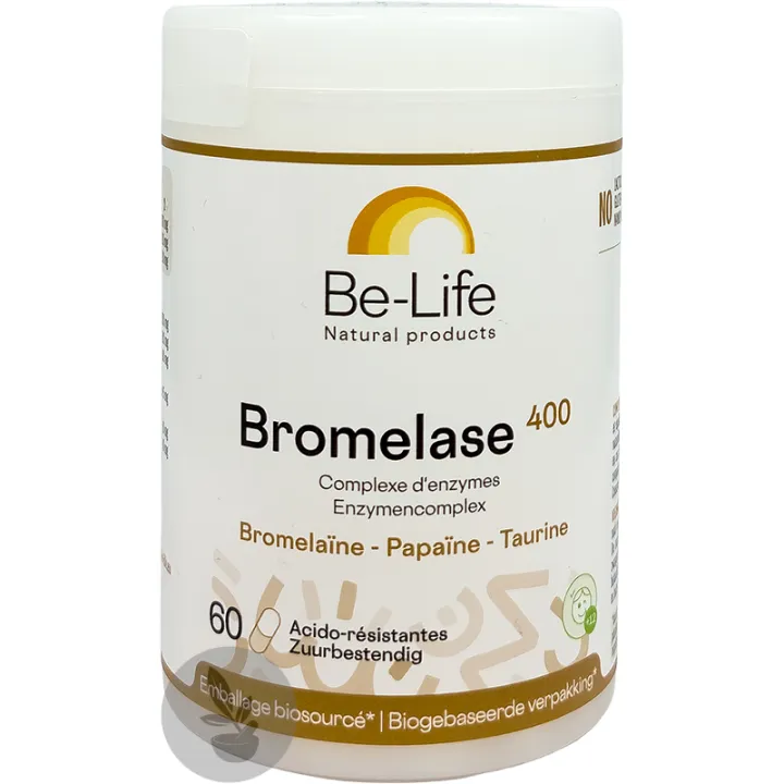 Be-Life Bromelase 400 Enzyme Complex 60 cápsulas 