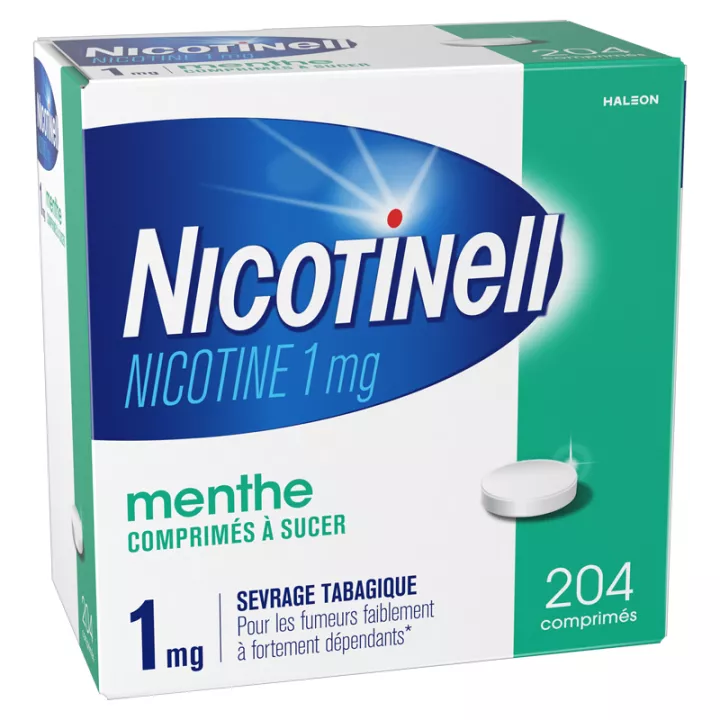 NICOTINELL 1mg Nicotine 204 Tablets to suck Mint