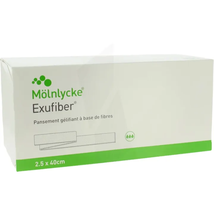 Exufiber Absorbierender Gelverband auf Faserbasis