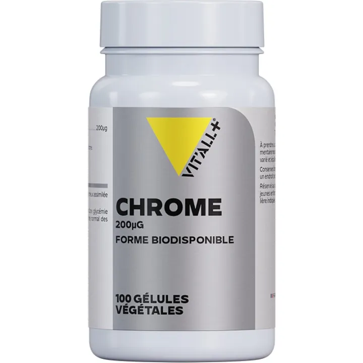 Vitall+ Chrome 200 µg, 100 vegetarian capsules