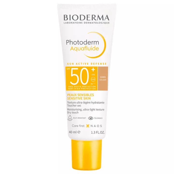 Bioderma Photoderm Aquafluid Spf50+ Gouden Tint 40ml