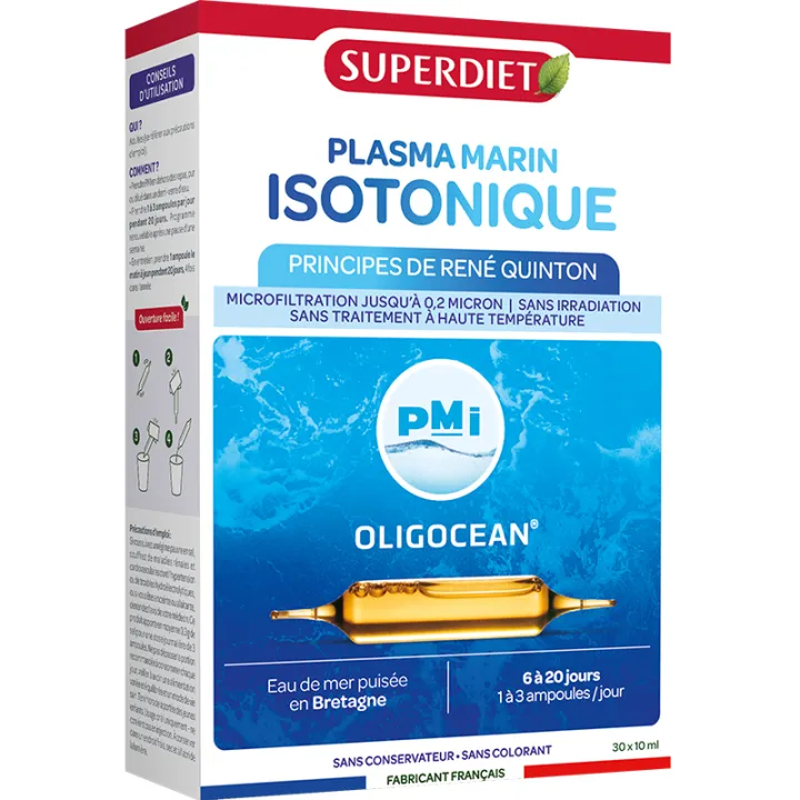 Quinton Superdiet Plasma Marino Isotónico 30 ampollas