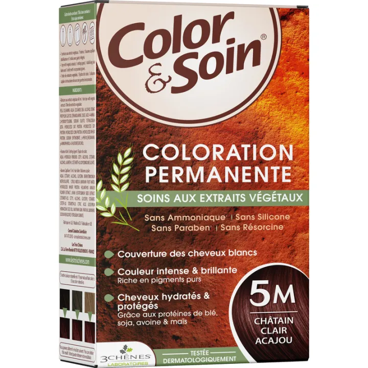 3Chênes Color & Soin Coloración permanente para cabellos rojos y cobrizos