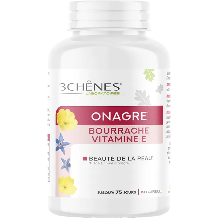 3Chênes Onagre Bourrache  Vitamine E