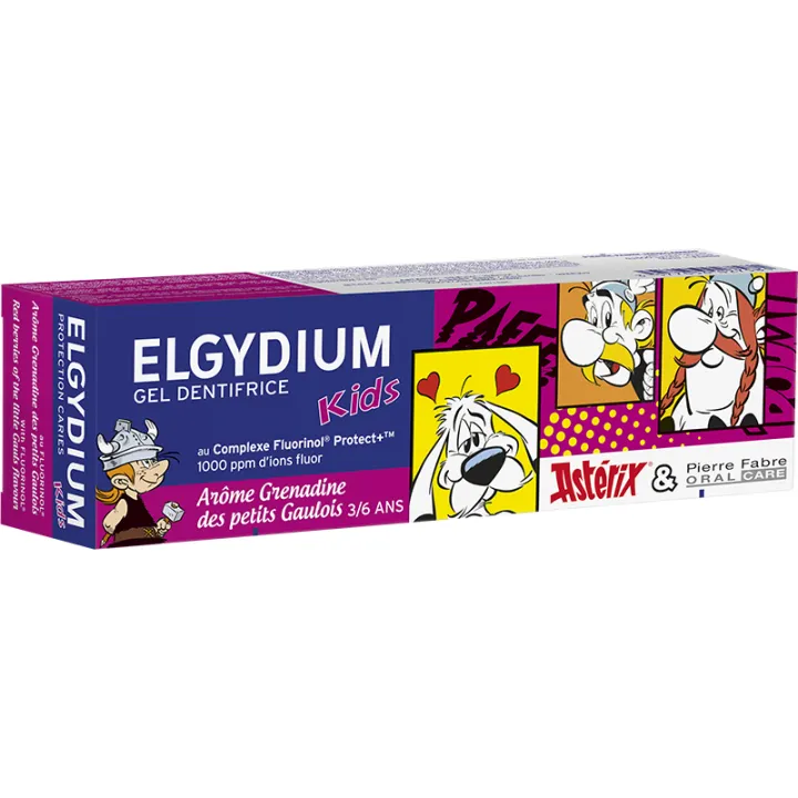 Elgydium Kids Asterix Zahngel Grenadine 50 ml