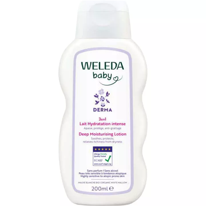 Weleda Baby Derma Intensiv-Feuchtigkeitsmilch 3in1 200 ml