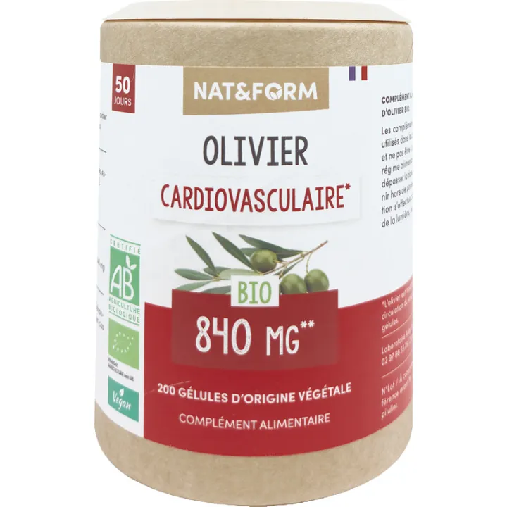 Nat & Form Olivier Bio 200 Cápsulas Vegetais Ecológicas 