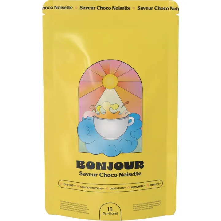 Bonjour Drink Boisson Choco-Noisette aux champignons 15 portions
