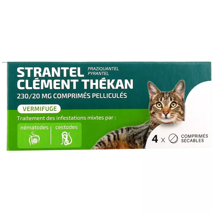 Strantel Cat Vermifuge Clement Thékan comprimidos