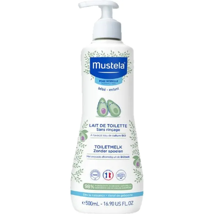 Mustela Bebé-Criança Leite de Higiene sem Enxaguamento