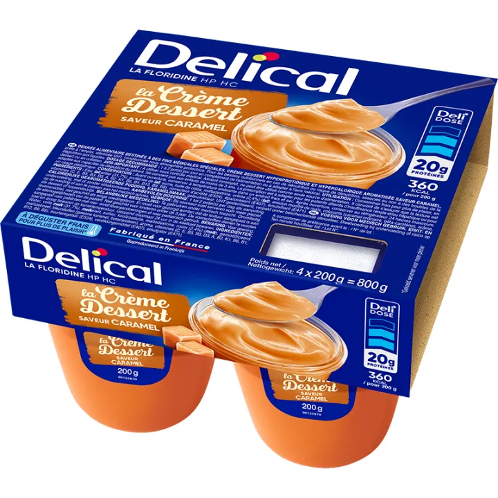 Delical Dessert Creme HP HC La Floridine 4x200g
