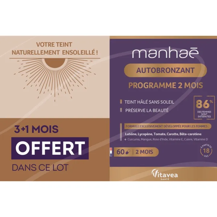 Vitavea Manhaé Autobronzeador 60 Cápsulas