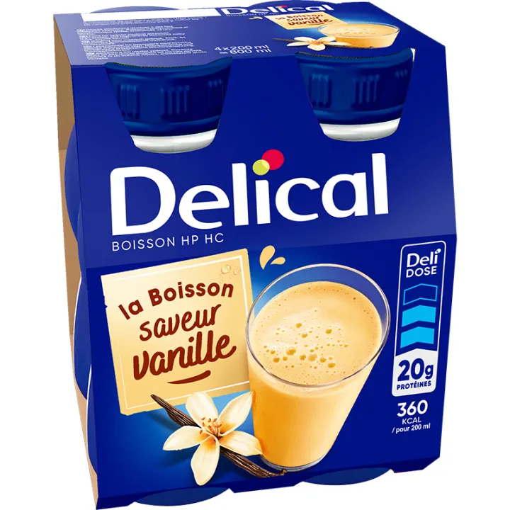 Delical Boisson HP HC Lactée 4x200ml