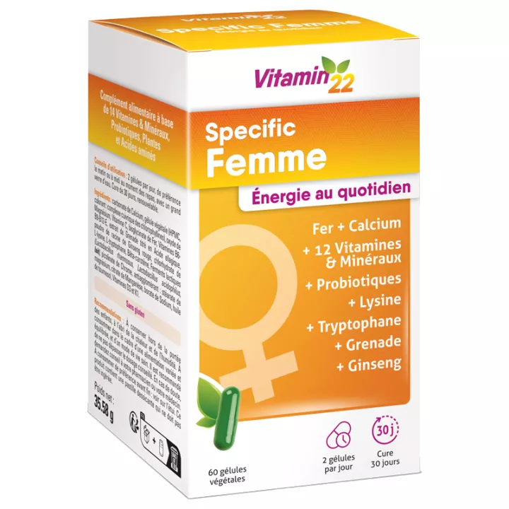 Vitamin'22 Specific Femme 60 gélules
