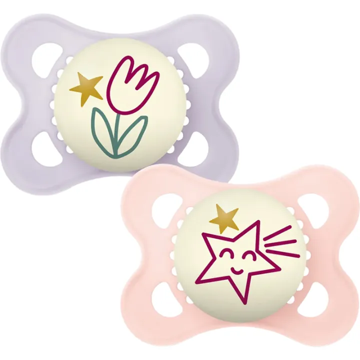 Mam Sucette Original Nuit 2-6 Mois Набор из 2 штук Ref 11