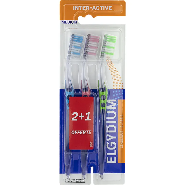 Elgydium Brosse à Dents Inter-Active Medium